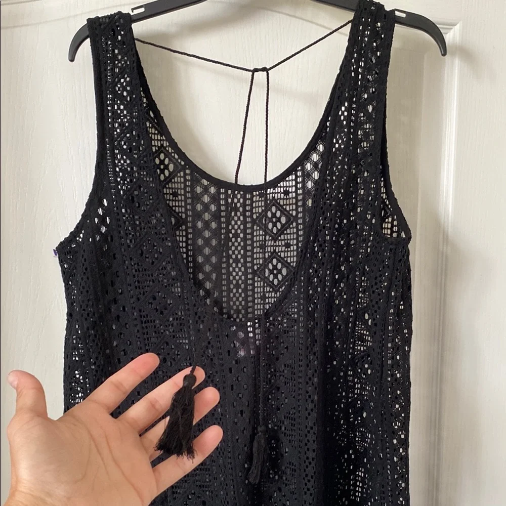 Xhilaration Black Sleeveless Swim Coverup - Picture 6 of 6